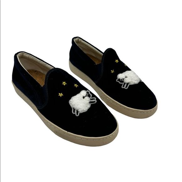 Soludos Shoes - Soludos sheep and stars blue velvet shoes